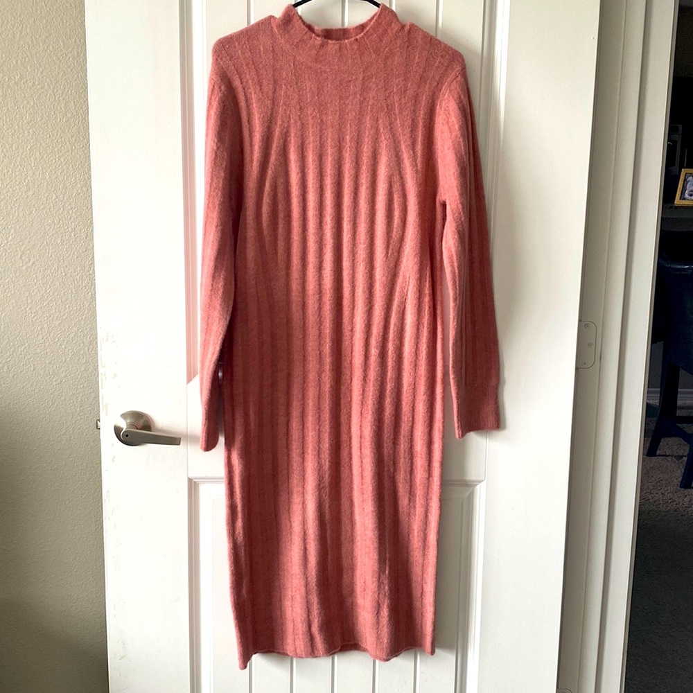 Soft Mid-Length Sweater Dress